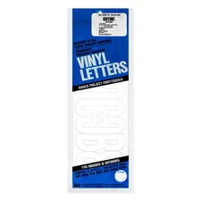 Permanent Adhesive Vinyl Letters, 6-Inch, White