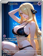 LoveangelGames-Season 2- Custom Card- Waifu Universe- Cynthia Poke Nights