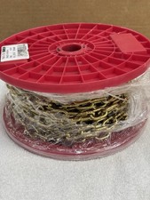 BARON #3.  50’ BRASS STRAIGHT LINK MACHINE CHAIN, PART NUMBER 7633