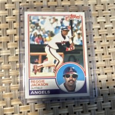 Topps 1983 Los Angeles Angels Reggie Jackson #500 Base Set Vintage Baseball Card