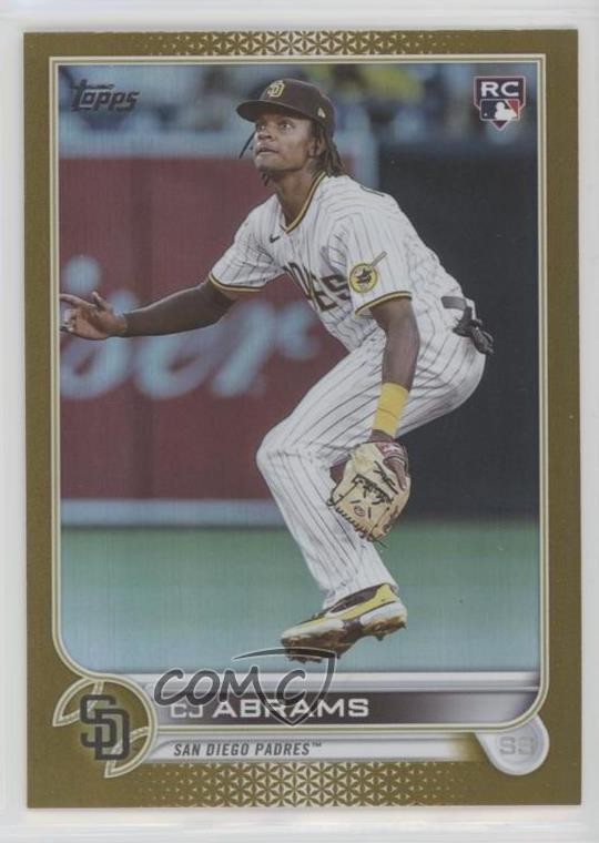 2022 Topps Update Gold Foil CJ Abrams #US34 Rookie RC 0nr3