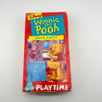 Winnie the Pooh Pooh Party VHS Disney ABC Playtime Vintage Kids Tested Works