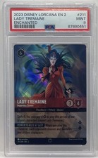 Disney Lorcana 2023 Lady Tremaine Enchancted 211 Rise of Floodborn PSA 9 MINT