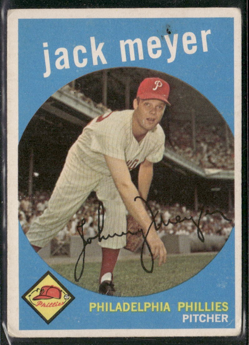 1959 Topps Jack Meyer Philadelphia Phillies #269b