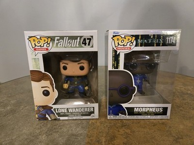 Funko POPS! Games Fallout Lone Wanderer #47 (Male) + Matrix Morpheus #1174