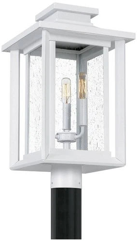 Quoizel Wakefield 19 1/4"H White Lustre Outdoor Post Light - Picture 1 of 3