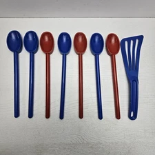 Mercer Culinary Hells Tools High-Heat Slotted Spatula & Mixing Spoons Lot Of 8