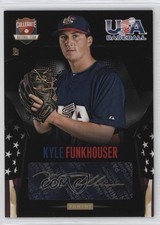 2014 USA Baseball Box Set Black Gold Signatures /49 Kyle Funkhouser #11 Auto i6j