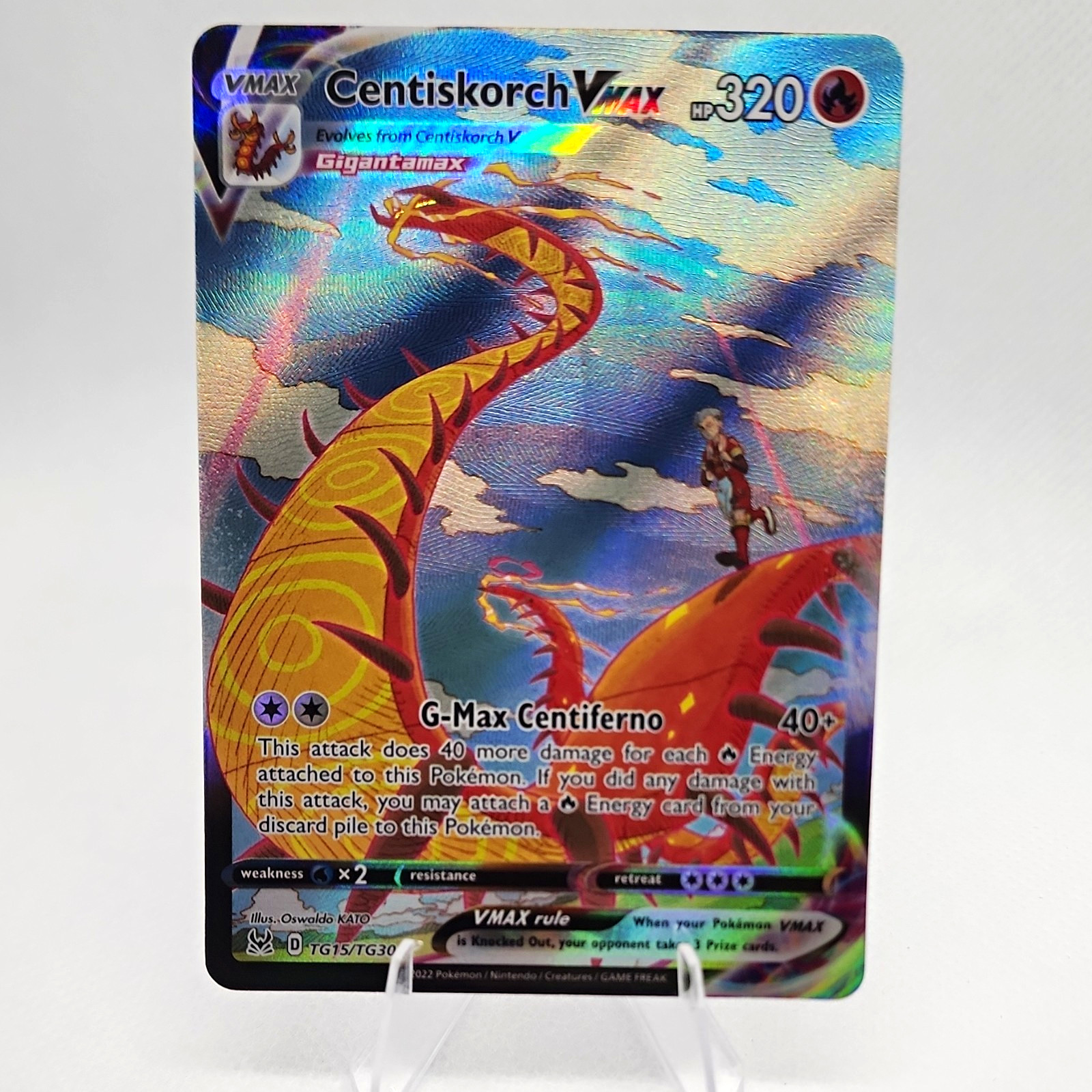 Pokemon Centiskorch VMAX TG15/TG30 SWSH11 Lost Origin TG UR Holo Eng