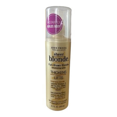 John Frieda Sheer Blonde Full Blown Blonde Root Lifting Spray 6.7 Oz Thickens