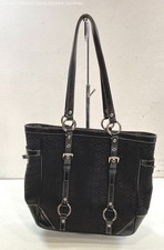 Coach Signature Gallery Black Signature Canvas Tote Bag E0849-F12344