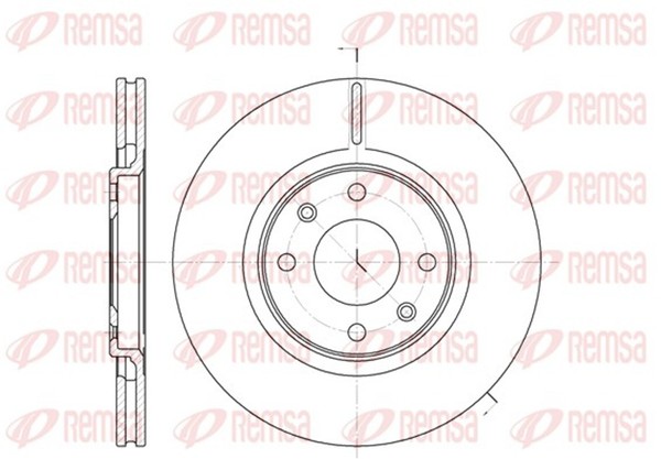 2X Remsa Bremsscheibe 6306.10 FüR Peugeot N1 N5 CitroËN Xsara 405 7C 7A 7B 306 2-image