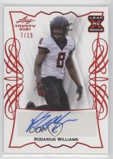 2021 Leaf Trinity Red Spectrum 7/15 Rodarius Williams #BA-RW2 Auto 4z8