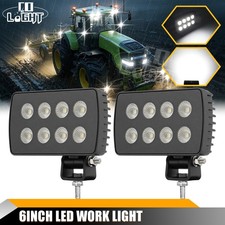 2x LED Tractor Work Lights 12v led Flood Light pods fit Truck, Waterproof 4inch