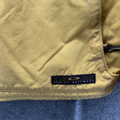 Oakley Software Jacket Mens Small Yellow Full Zip Ski Snowboard