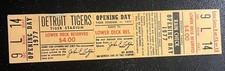 FULL TICKET! STEVE KEMP MLB DEBUT-1977 TIGERS/ROYALS OPENING DAY-WILLIE HORTON