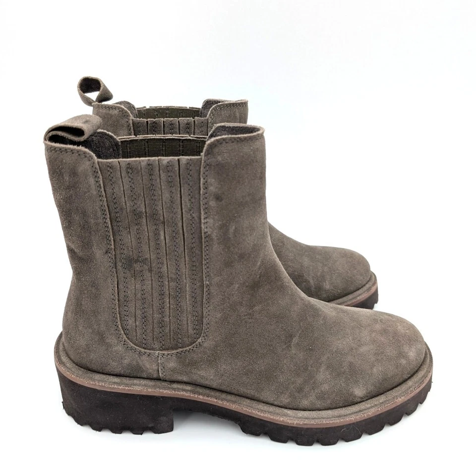 Botas Chelsea Seychelles Anacardo Punta Redonda Para Mujer Gamuza Taupe Talla US6.5 EU37 Foto 3 de 4
