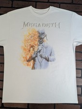 MEGADETH - New Album Cover White T-shirt Never Worn L XL 2XL