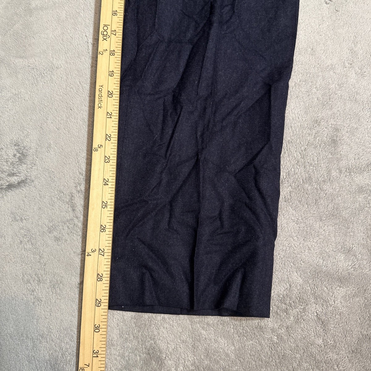 Brooks Brothers 1818 Regent Mens 35x29 Vitale Barberis Canonico Navy Wool USA View 5