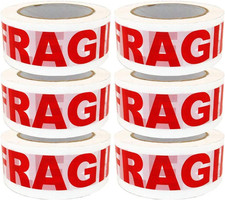   Fragile Handle with Care Packing Shipping Carton Box Sealing Tape, 2 Inch X110