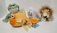 Ganz Webkinz Plush Lot of 4 Sealed UNUSED Code Lion Frog Goldfish Seal