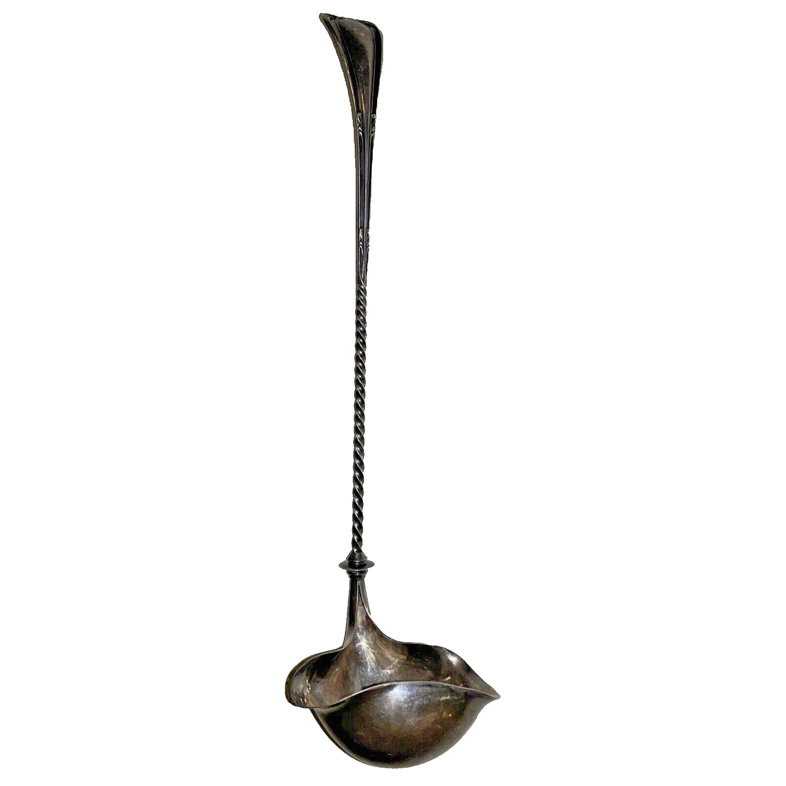 RARE Wallace Silverplate ASTORIA (1898) Twist Stem PUNCH LADLE-No Mono-NR