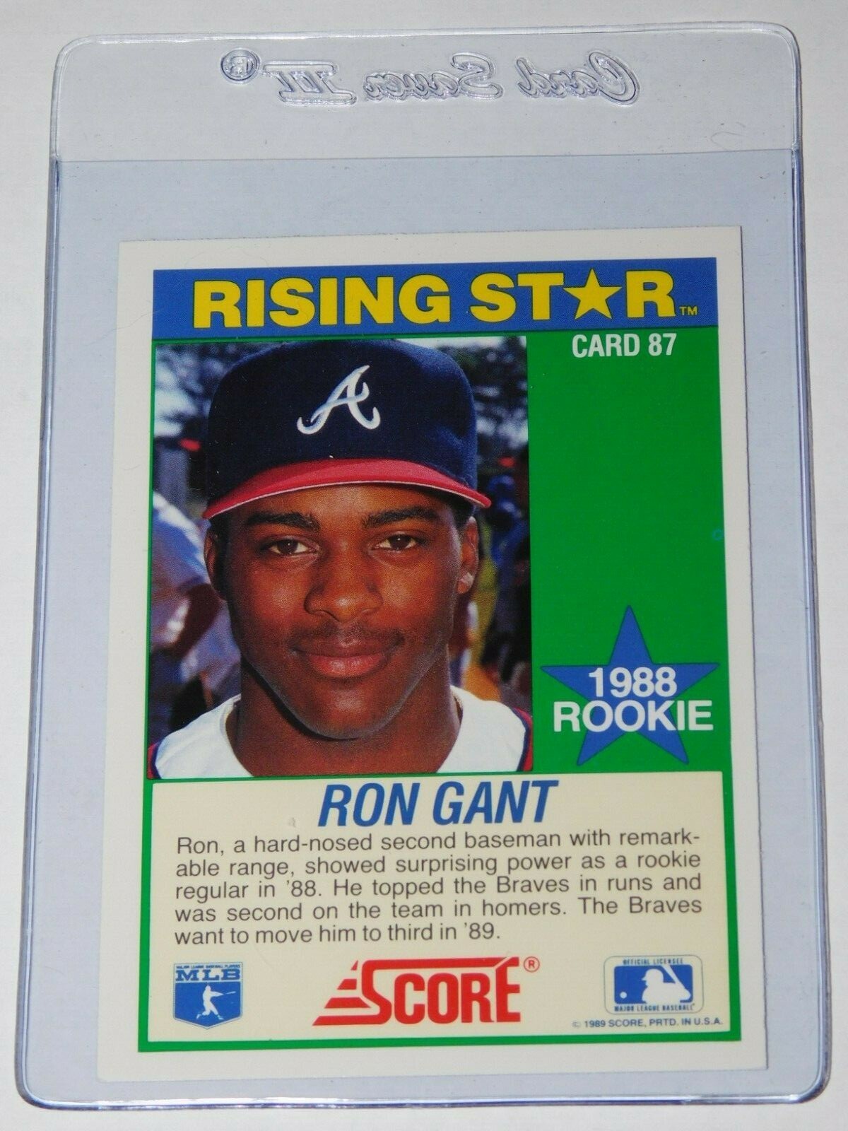 1989 SCORE RISING STAR RON GANT CARD #87 | eBay