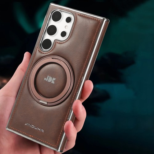 For Samsung S23 S24+ S25 Ultra Leather Case Adjustable Magnetic Stand Shockproof - Picture 7 of 14
