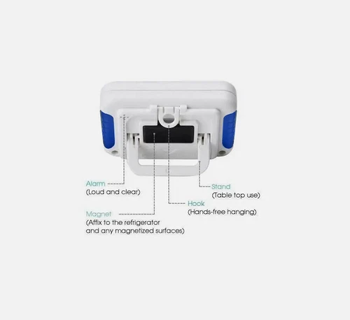2pcs Digital Kitchen Timer Magnetic Cooking LCD Large Count Down Clear Alarm Egg - Picture 4 of 9
