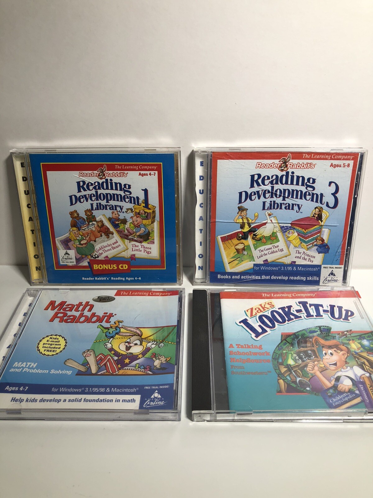 Reader Rabbit Reading Interactive Math Reader Rabbit's Lot Of 4 The Learning Company Math Rabbit, Reading ...