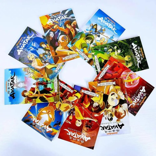 AVATAR inglese 18 libri set completo fumetto The Last Airbender cartone animato nuovo - Foto 4 di 13
