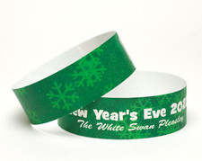 Custom Printed Party Wristbands For Christmas To New Year - Winter Theme