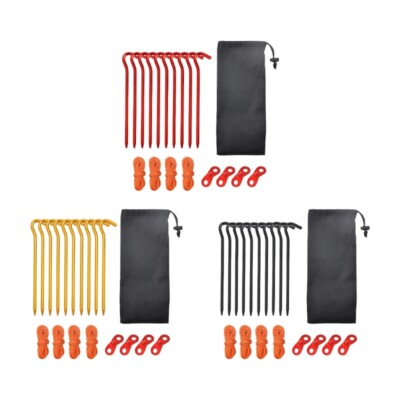 19lots Wind Resistant Stakes Portables Tent Pegs Multifunctional Beach Tent Pegs