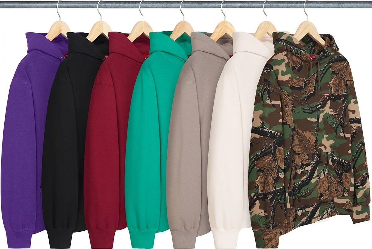 NEW Supreme SMALL BOX HOODED SWEATSHIRT FW22 ~ Purple ~ Medium | eBay