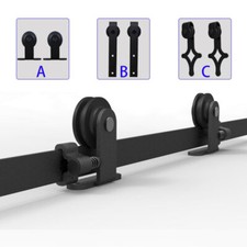 4-20FT Sliding Barn Door Hardware Closet Track Hanger Kit for Single/Double Door