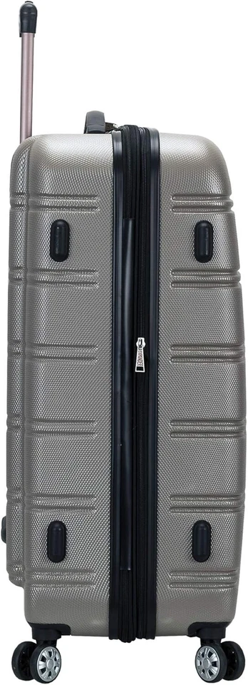 Juego de equipaje Rockland expandible rígido giratorio 3 piezas 20/24/28 plateado Foto 2 de 4