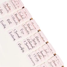 - Be The Light - Bible Tabs - Rose Gold Foil Lettering - Bible Journaling - C...