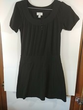 Ann Taylor LOFT, Black Tunic Dress, Size S, Dropped Waist, #2105