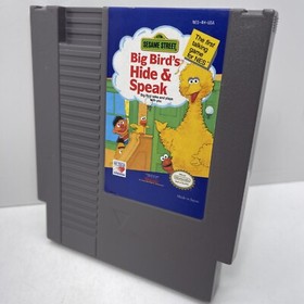 Sesame Street: Big Bird's Hide & Speak (Nintendo NES , 1990) Authentic Tested