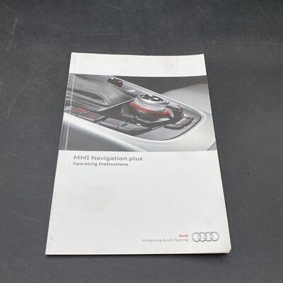 Audi MMI Navigation Plus Operating Instructions Supplement to Owners Manual