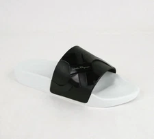 Salvatore Ferragamo Men's Dante Black/White Rubber Slide Sandal 0682459