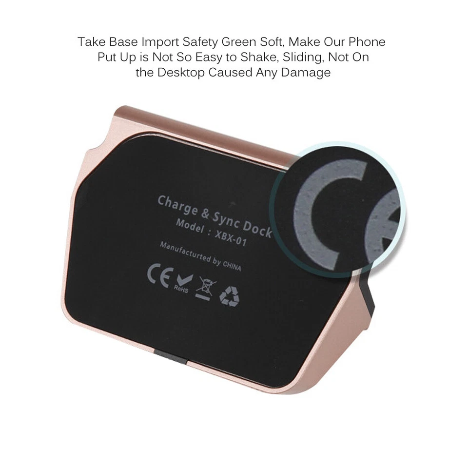 Base de sincronización de carga soporte estación soporte cargador para iPhone 11 X Max 8 7 6 5 iPad - Imagen 2 de 4