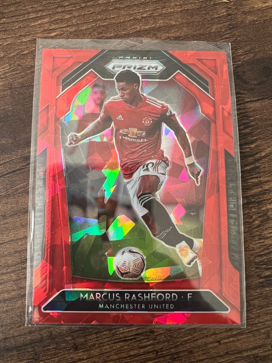 2020-21 Panini Prizm Premier League Soccer Red Cracked Ice Cards