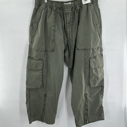 Abercrombie & Fitch Baggy Cargo Pull-On Pant Green XLS NWT - Picture 6 of 12