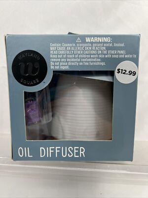 Oil Diffuser Humidifier Wayland Square USB Color Changing Auto Shut