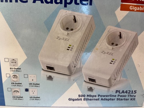 ZyXel HD Powerline 500mbps Network Adapter PLA4215 NEW SEALED BOX - Picture 3 of 11