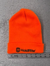 HoldRite Beanie Toque Adult One Size Orange Knit Acrylic High Visibility Work