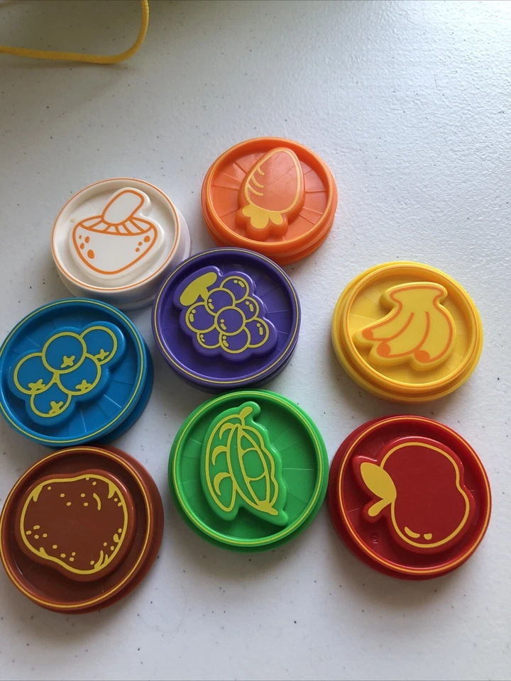 VTech Chomp and Count Dinosaurio CLASIFICACIÓN DE COLORES ¡Juego completo con las 8 monedas! Foto 3 de 4