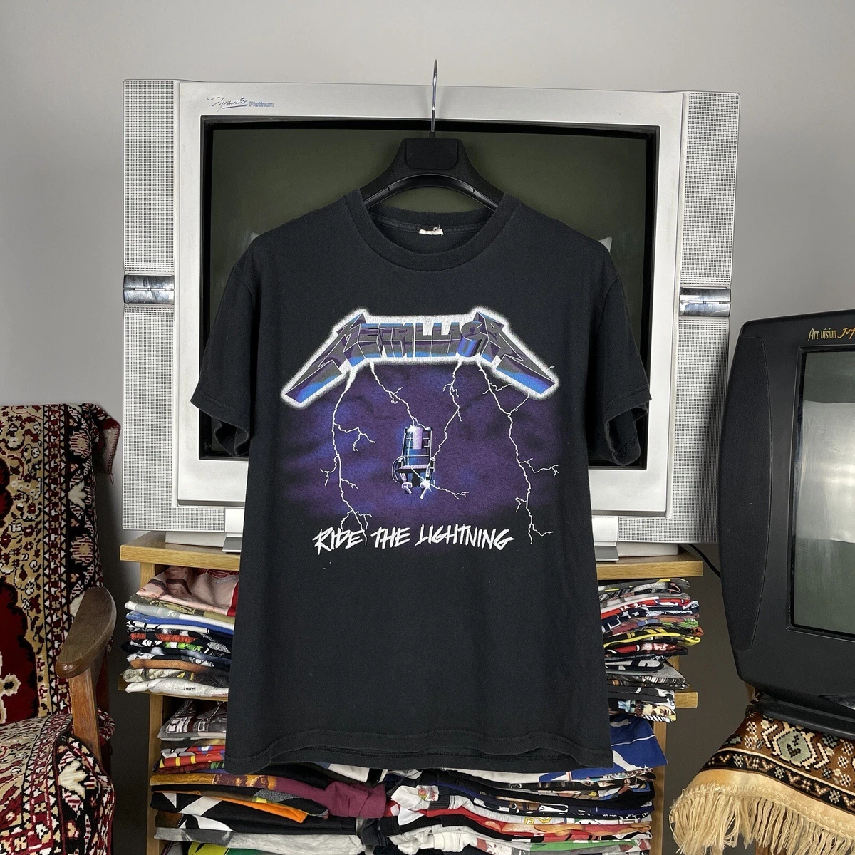 Vintage metallica ride the lightning shirt 2025