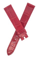 Chopard 16mm x 14mm Shiny Red Alligator Watch...